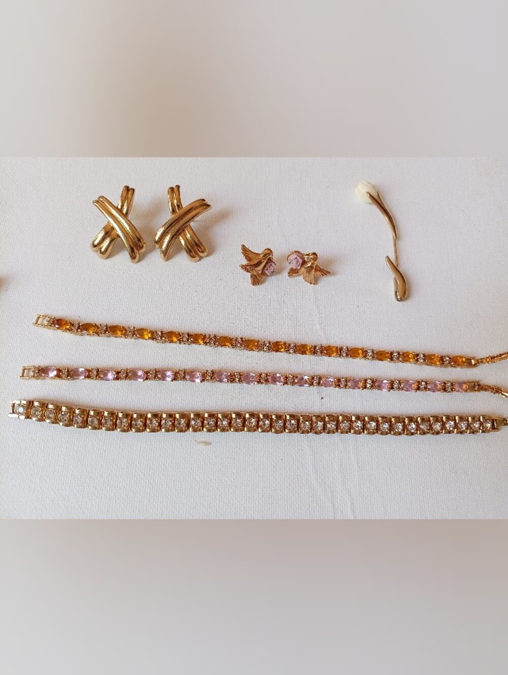 Gold Tone Avon Bundle Jewelry